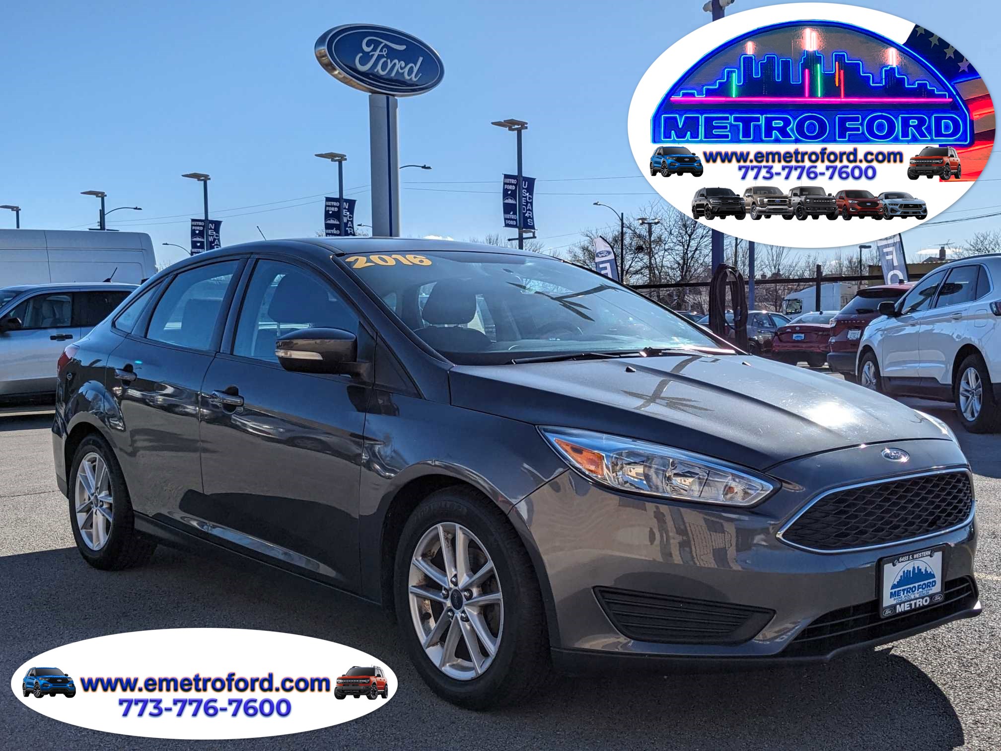 Used Cars for Sale: 2016 Ford Focus SE | Chicago used cars for sale