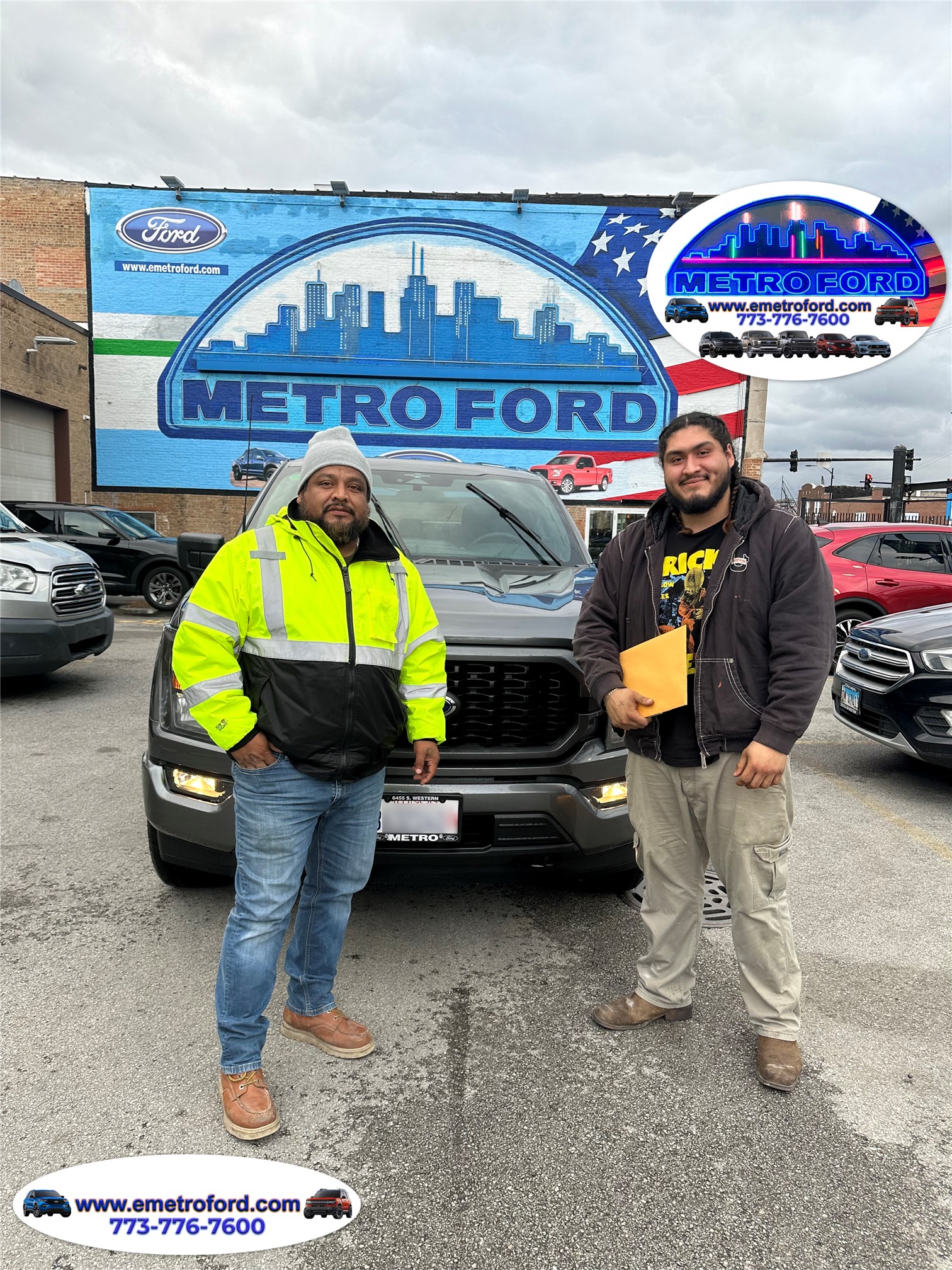 Guzman Family Selects Metro Ford Chicago to purchase New 2023 Ford F-150!