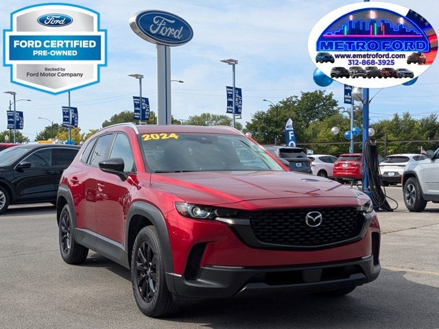 2024 Mazda Mazda CX-50 2.5 S Preferred Package in Soul Red Crystal Metallic — front three-quarter view